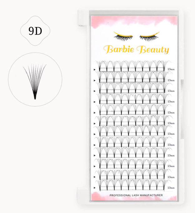 High Quality Promade Fans Flat Base Lashes 9D