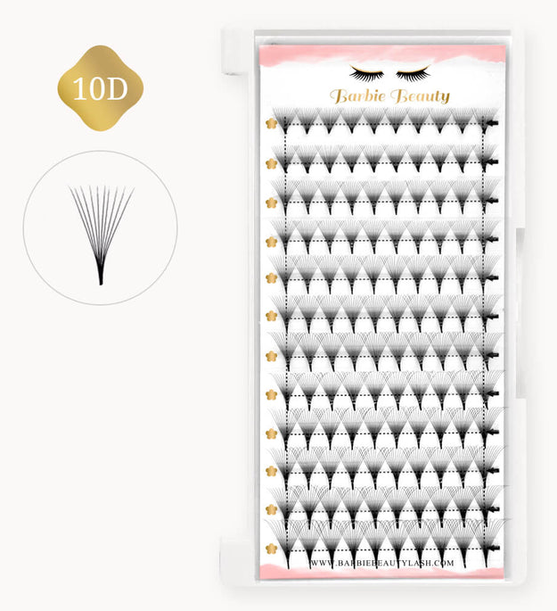 High Quality Promade Fans Pointy Base Lashes 10D