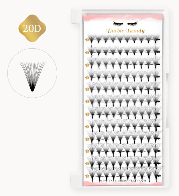 High Quality Promade Fans Pointy Base Lashes 20D