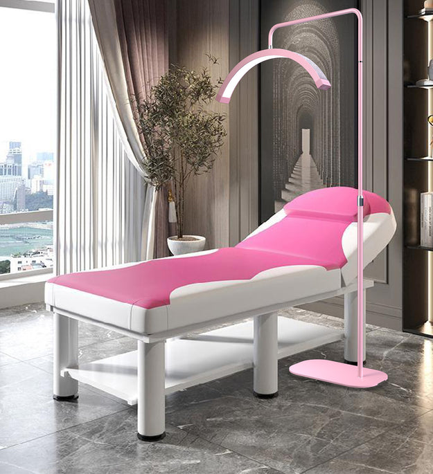Beauty LED Half-Moon Floor Lamp with Diamond Accents