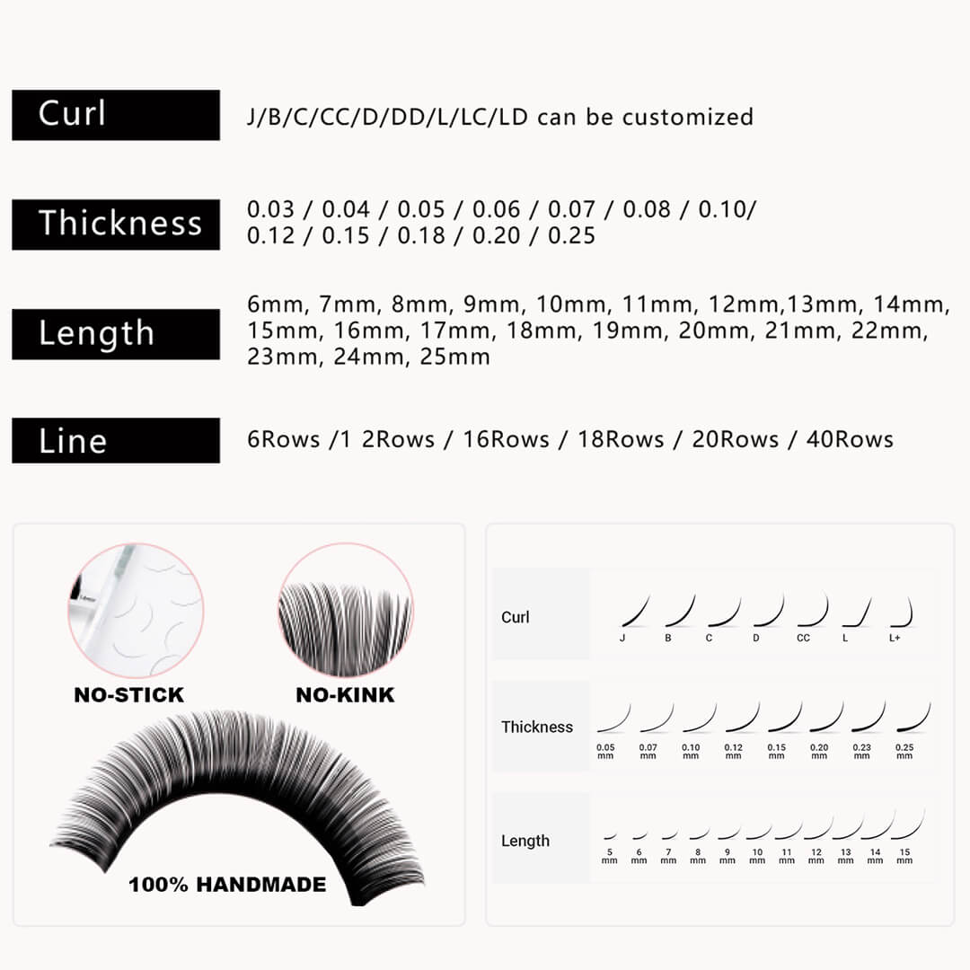Classic Lash Extensions 0.12mm