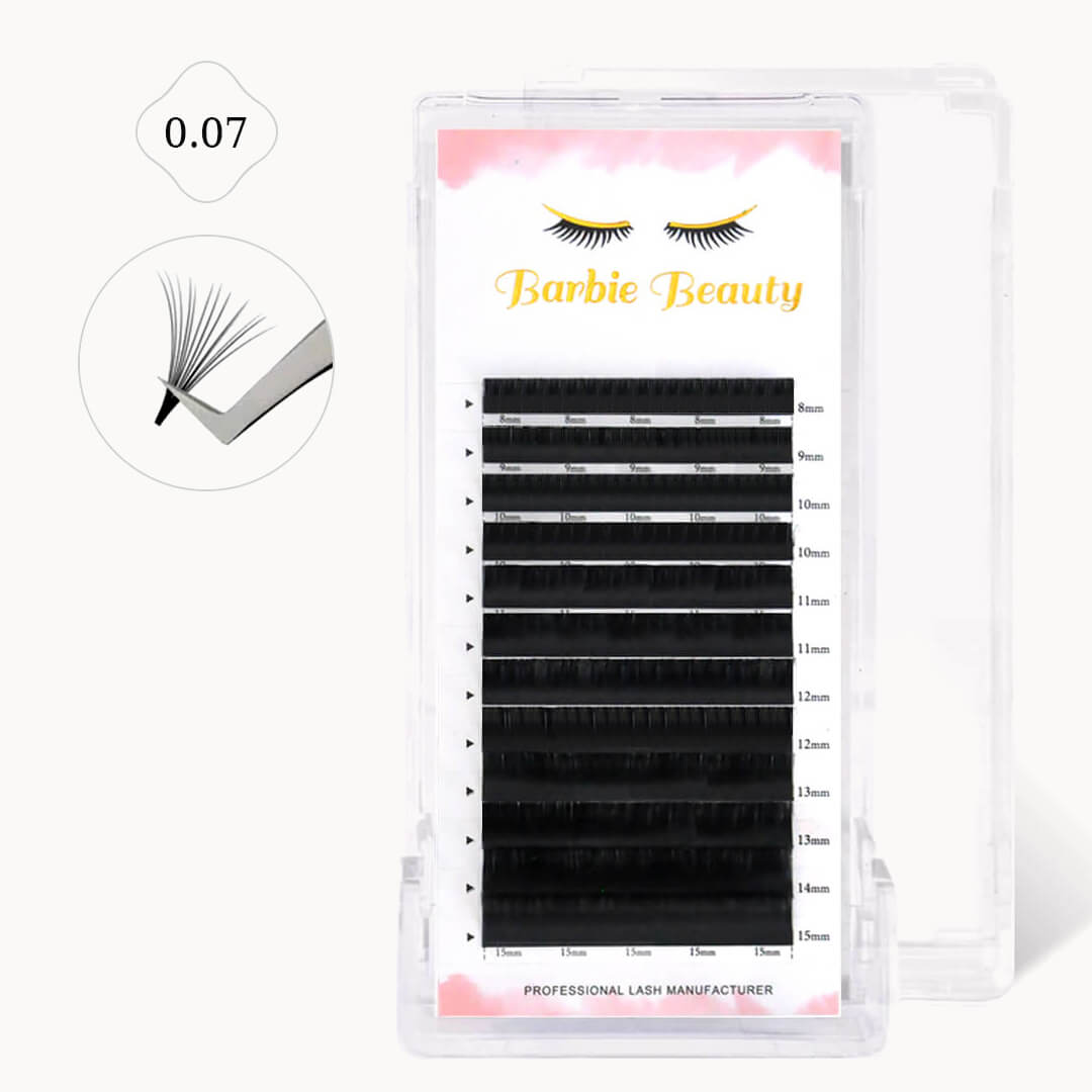 Einfaches Auffächern, schnelles Auffächern der Wimpern, 0,07 mm