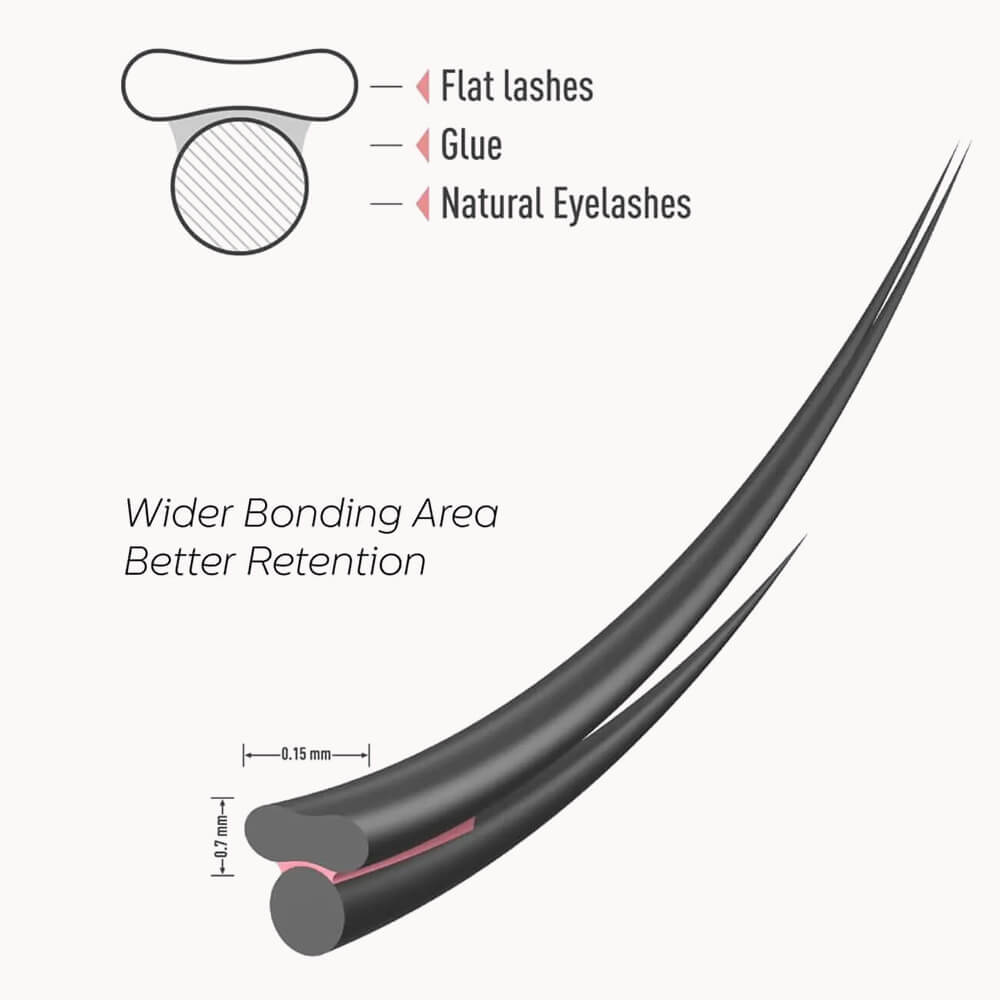 Ellipse Soft Flat Eyelash Extensions 0.20mm