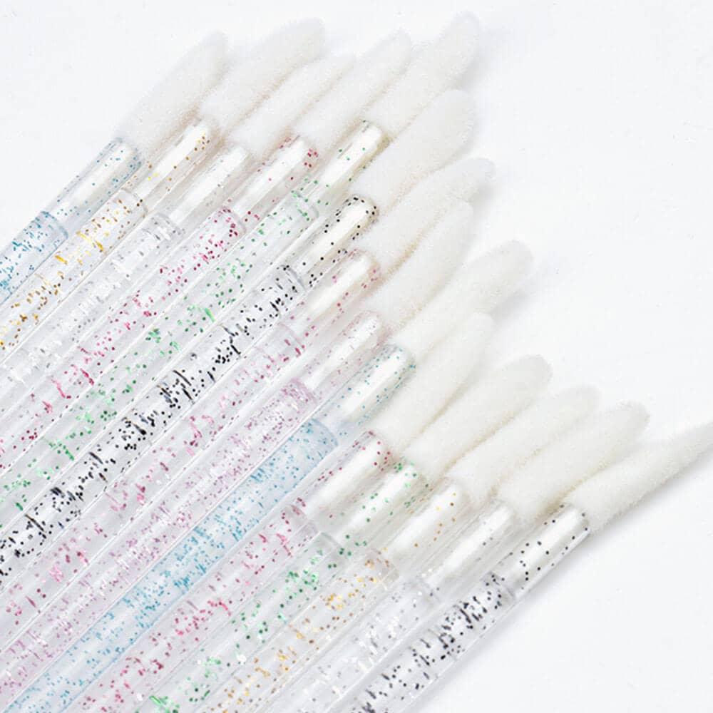 Glitter Disposable Lipstick Brushes(50pcs)