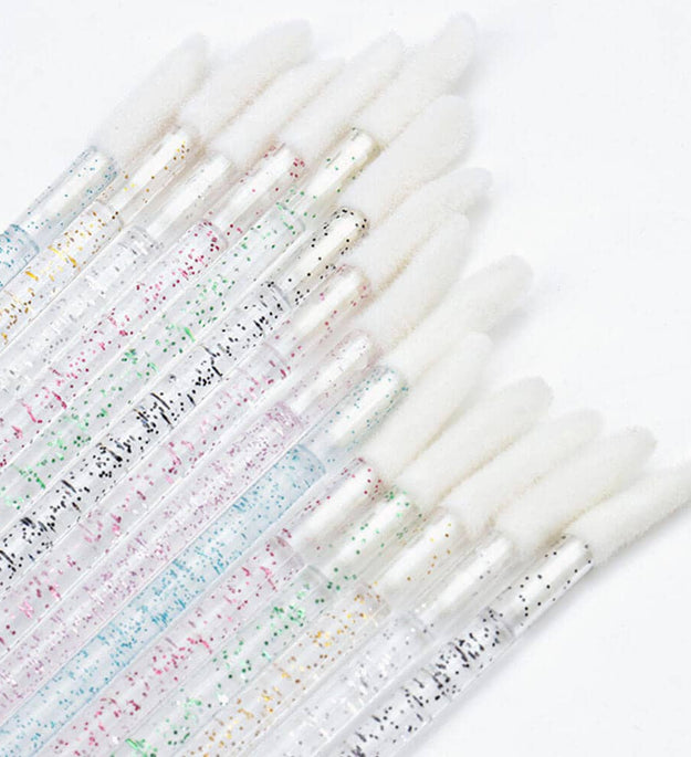 Glitter Disposable Lipstick Brushes(50pcs)