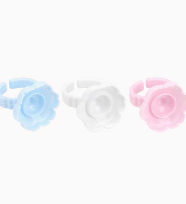 Klebering in Blumenform, blühender Getränkehalter, 100 Stück