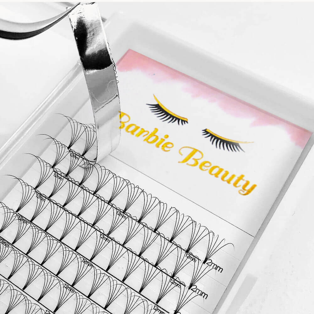 High Quality Promade Fans Flat Base Lashes 12D