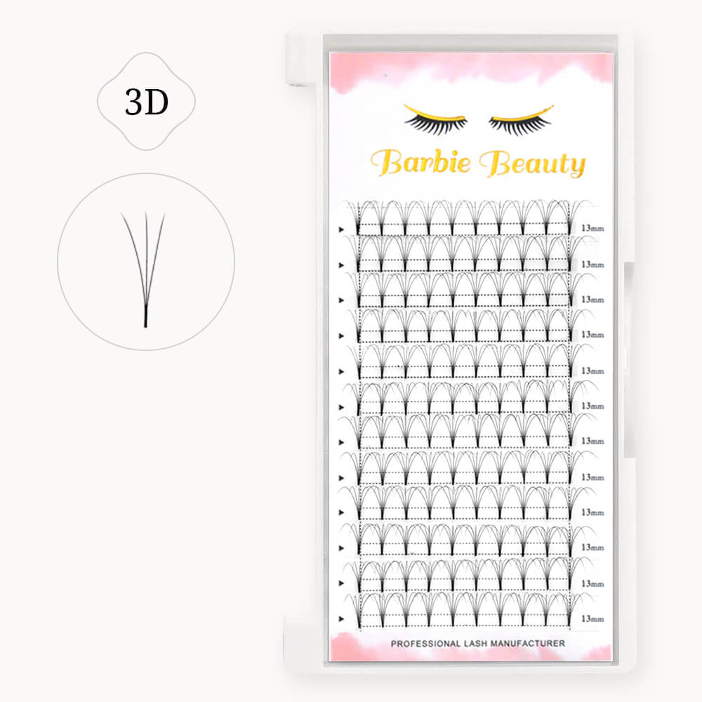 Hochwertige Promade Fans Flat Base Lashes 3D