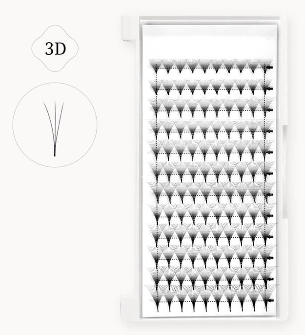 High Quality Promade Fans Pointy Base Lashes 3D