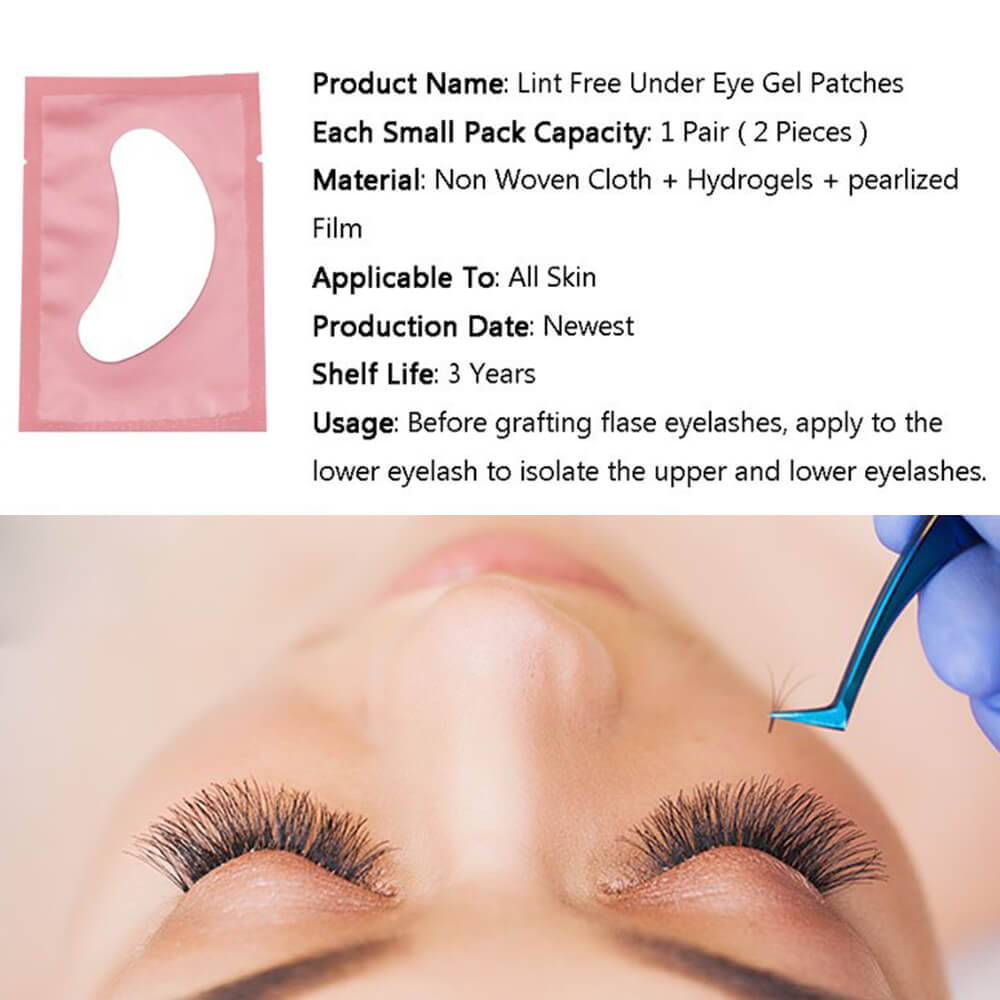 Lint Free Under Eye Gel Patches (50 pairs)