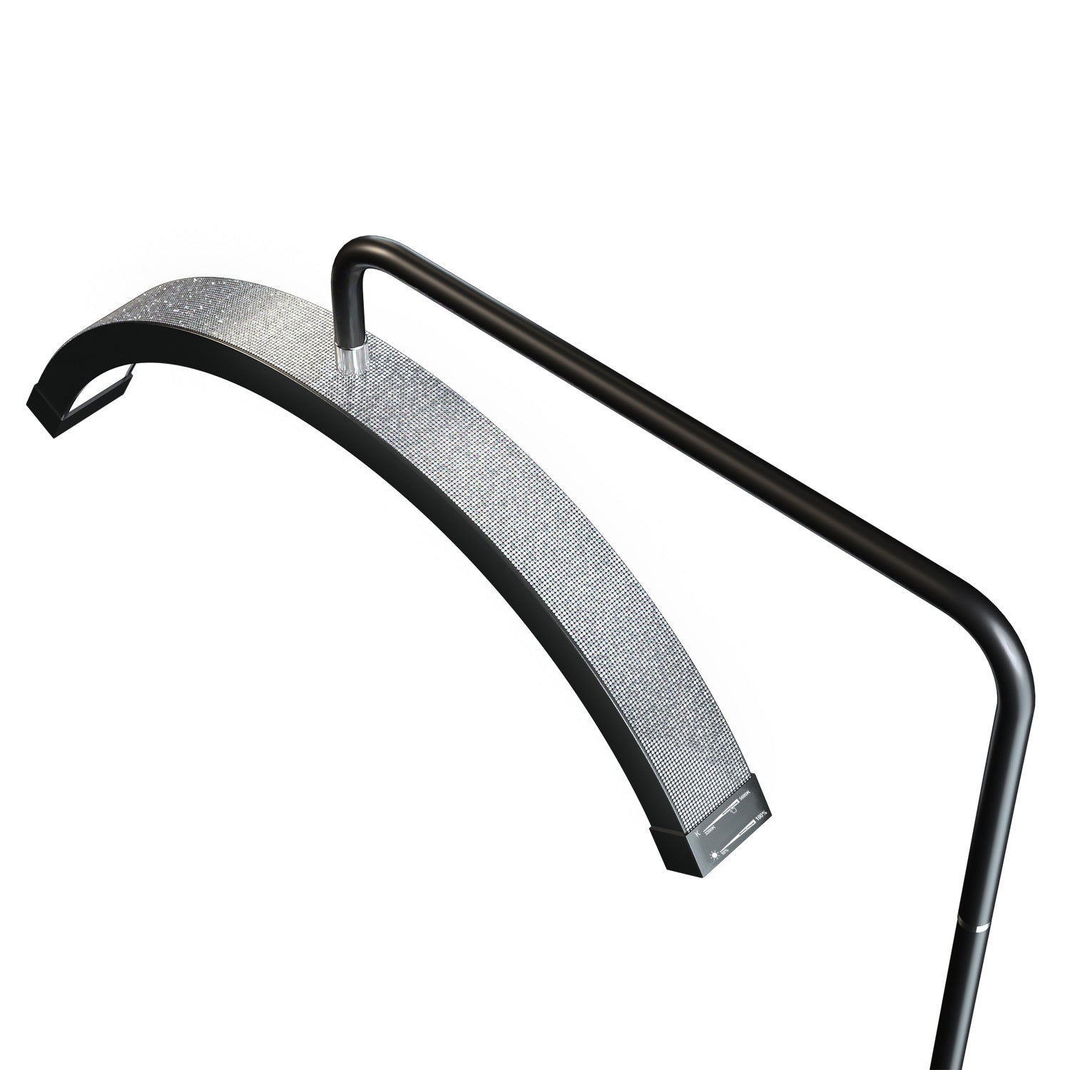 Beauty LED Half-Moon Floor Lamp with Diamond Accents