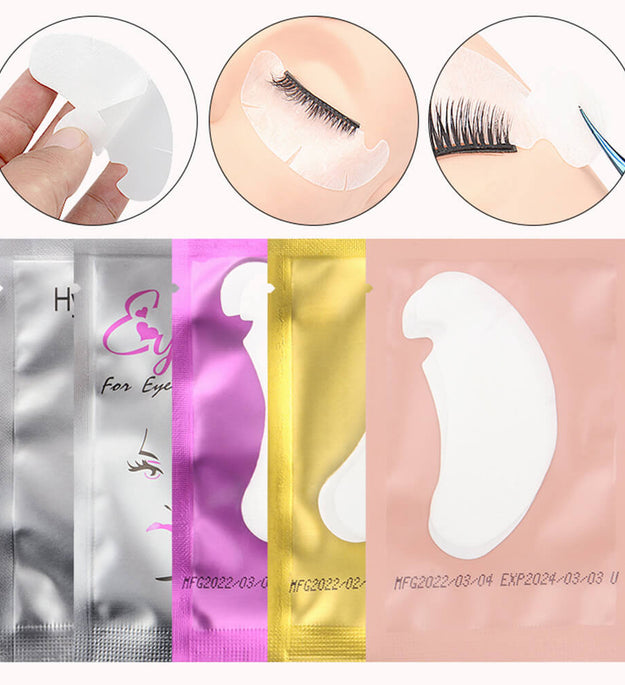 Pre-cut Eye Gel Pads Lint Free (50 pairs)