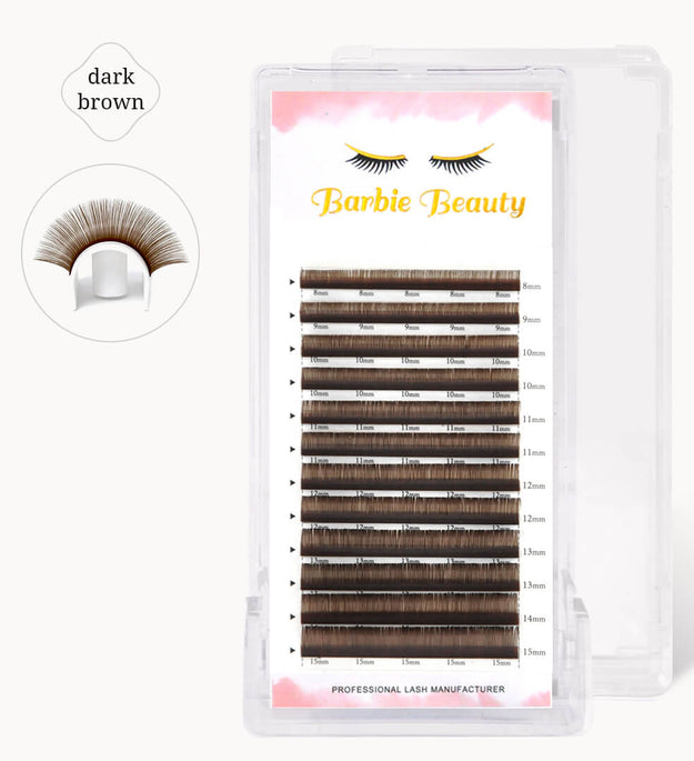 dark brown lashes extensions 0.03mm