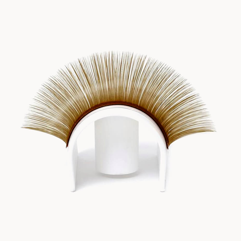 light brown lashes extensions 0.07mm